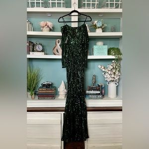 Sierra Sequin Off The Shoulder Formal Dress NWT